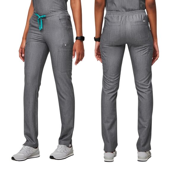 FIGS Pants - Womens Fig Yola Skinny Gray Scrub‎ Pants - Size Medium